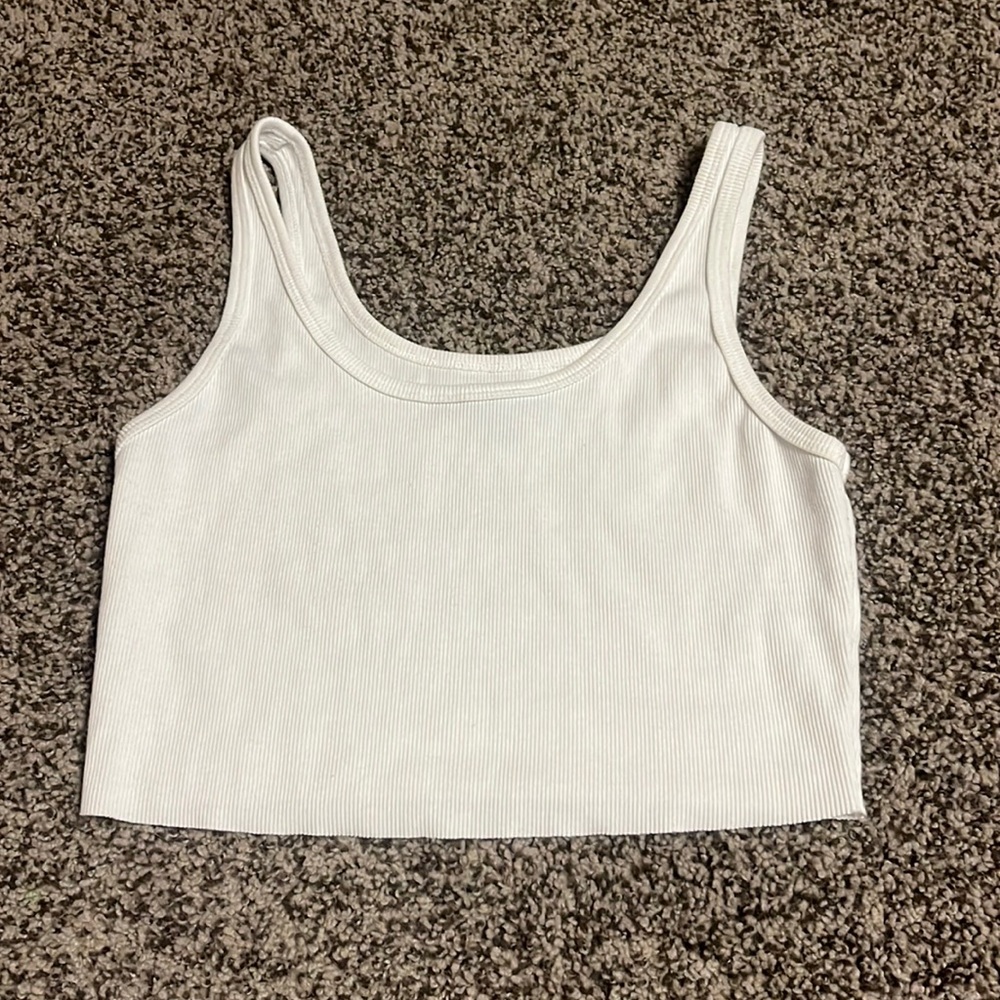 wild fable white crop top